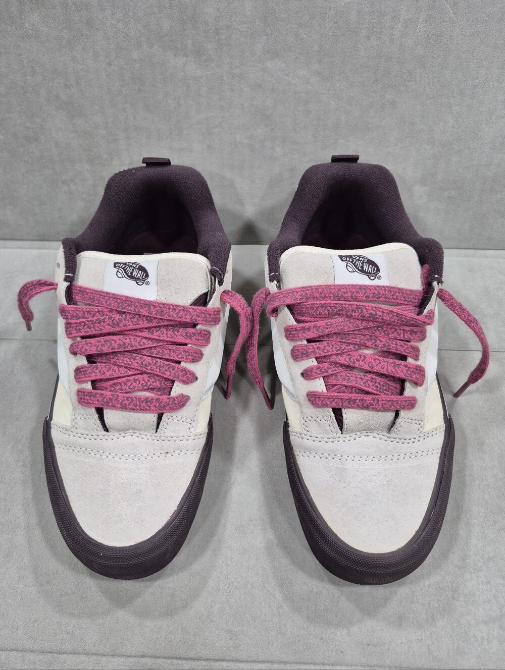 Vans Knu Skool Pop Outsole skater shoes men's 8.5 women's 10 purple beige chunky
